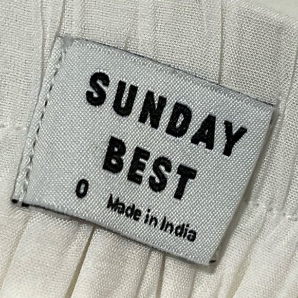 Sunday Best White Boho Eyelet Lace Skirt Size 0 - Picture 4 of 11